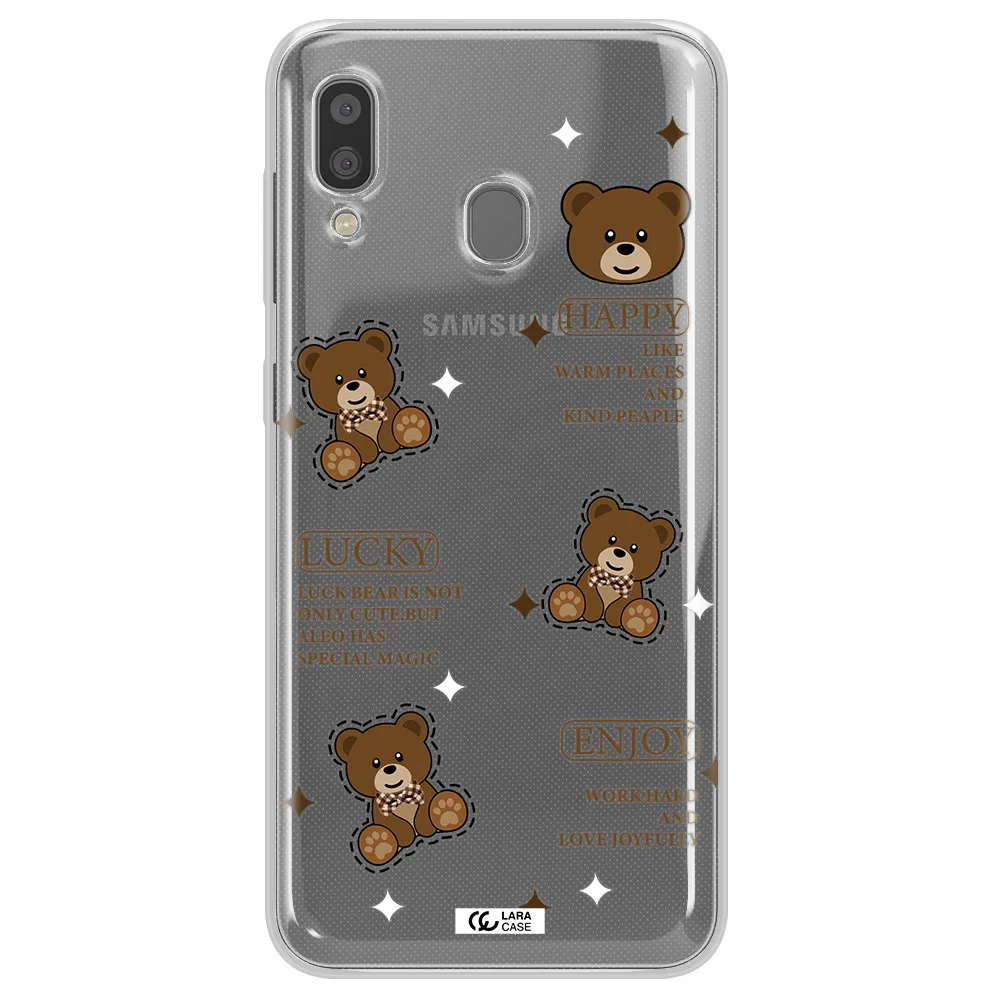 A Collection Of Teddy Bears Samsung A20 Clear Tpu Case