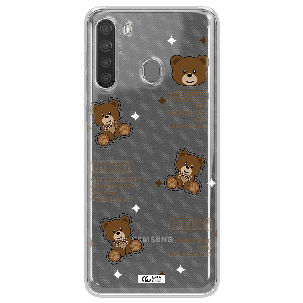 A Collection Of Teddy Bears Samsung A21 Clear Tpu Case