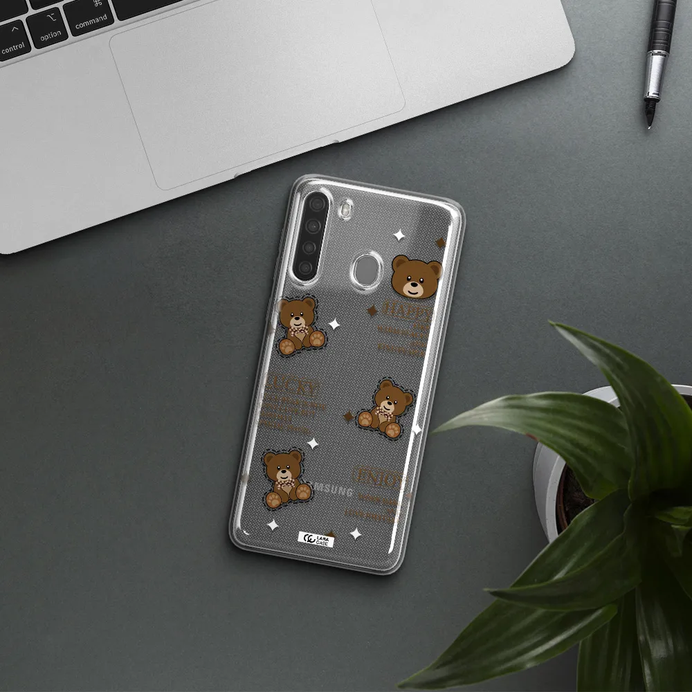 A Collection Of Teddy Bears Samsung A21 Clear Tpu Case