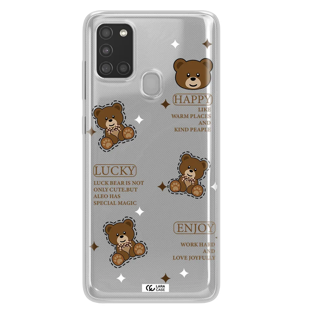 A Collection Of Teddy Bears Samsung A21S Clear Tpu Case