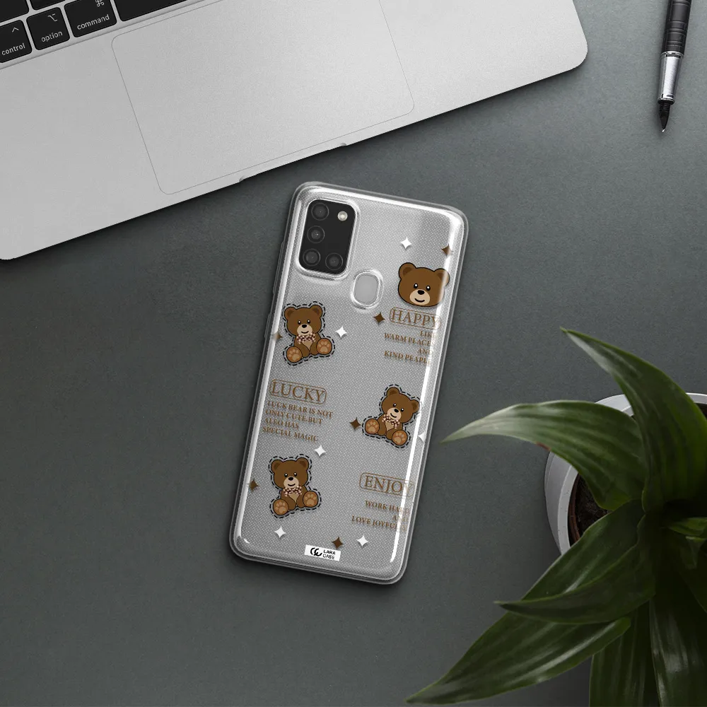 A Collection Of Teddy Bears Samsung A21S Clear Tpu Case