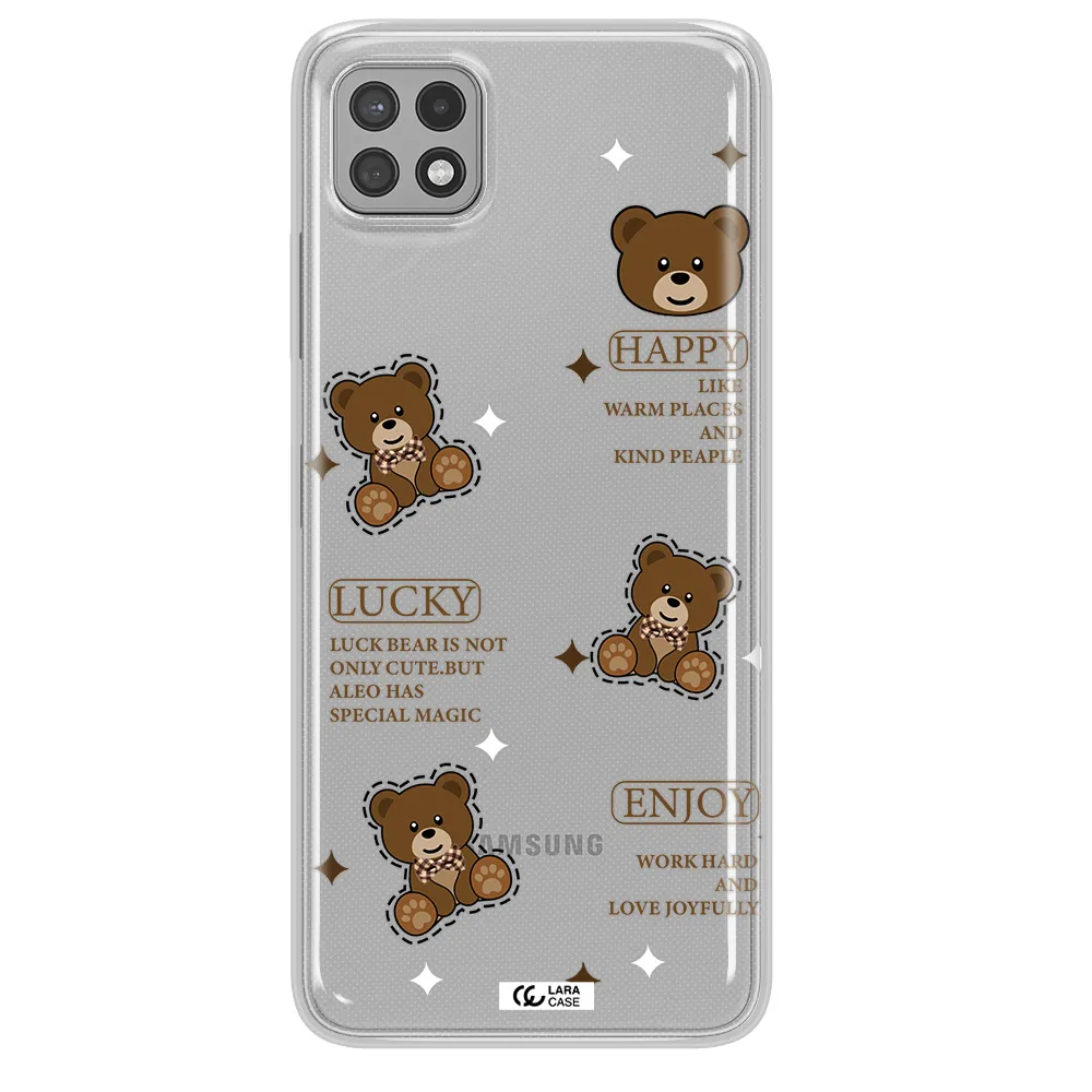 A Collection Of Teddy Bears Samsung A22 5G Clear Tpu Case
