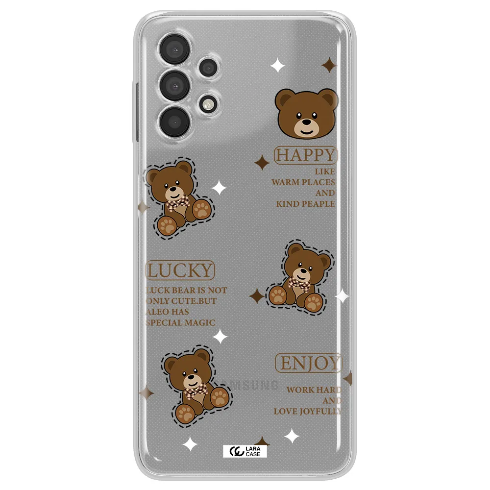 A Collection Of Teddy Bears Samsung A32 Clear Tpu Case