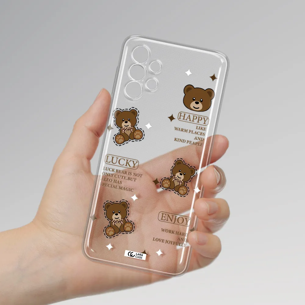 A Collection Of Teddy Bears Samsung A32 Clear Tpu Case