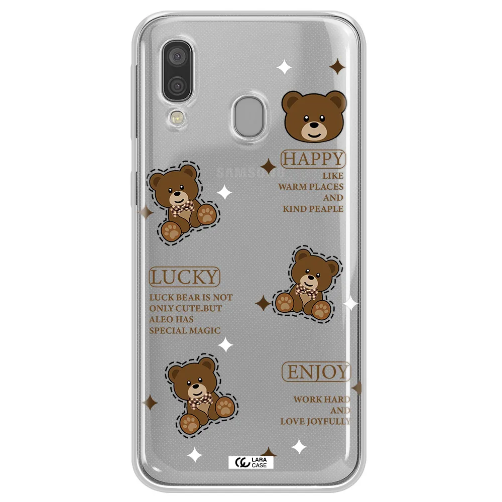 A Collection Of Teddy Bears Samsung A40 Clear Tpu Case