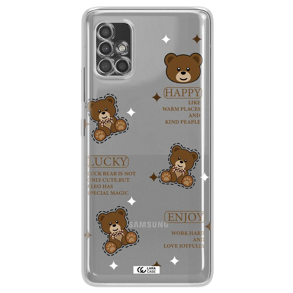 A Collection Of Teddy Bears Samsung A40S Clear Tpu Case