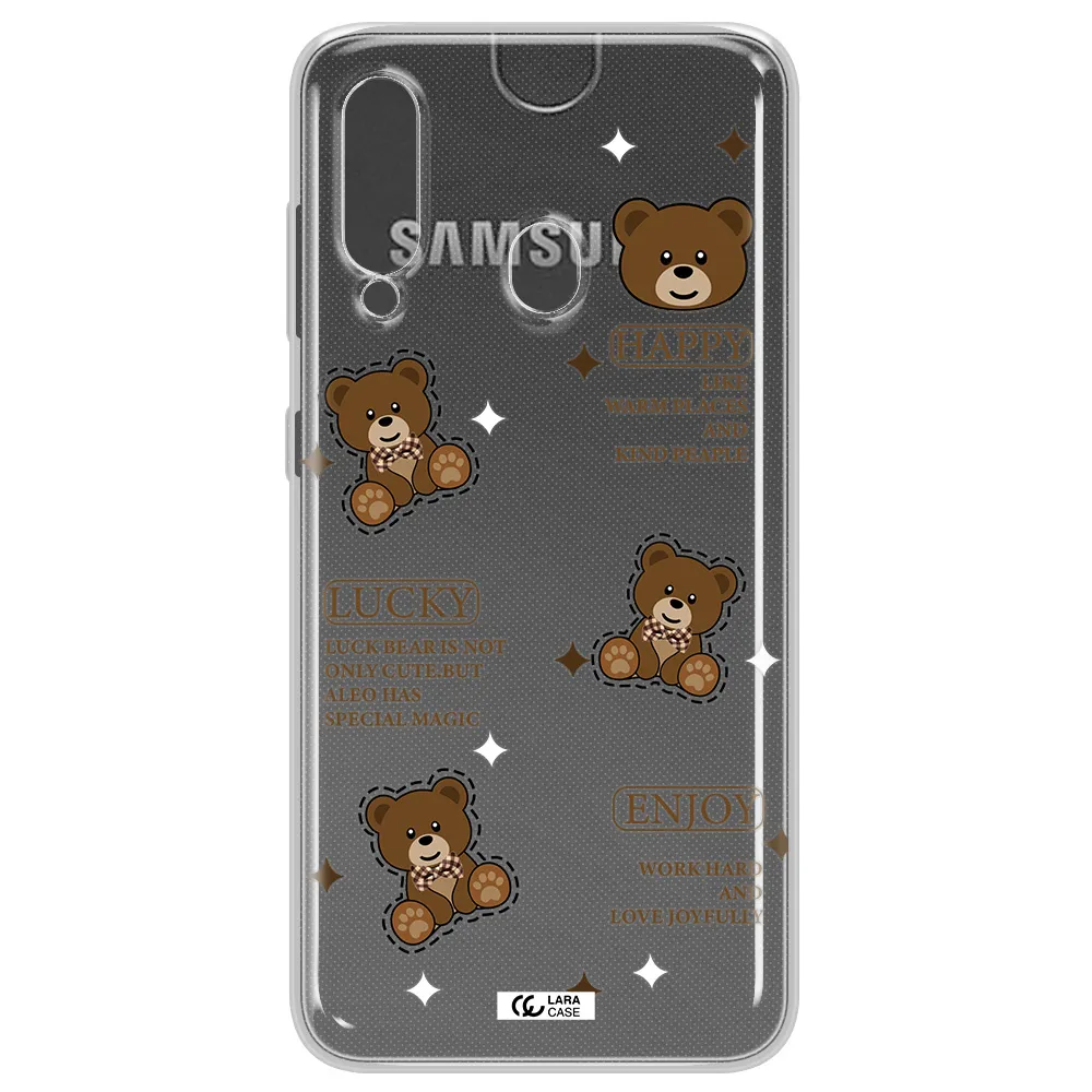 A Collection Of Teddy Bears Samsung A60 Clear Tpu Case