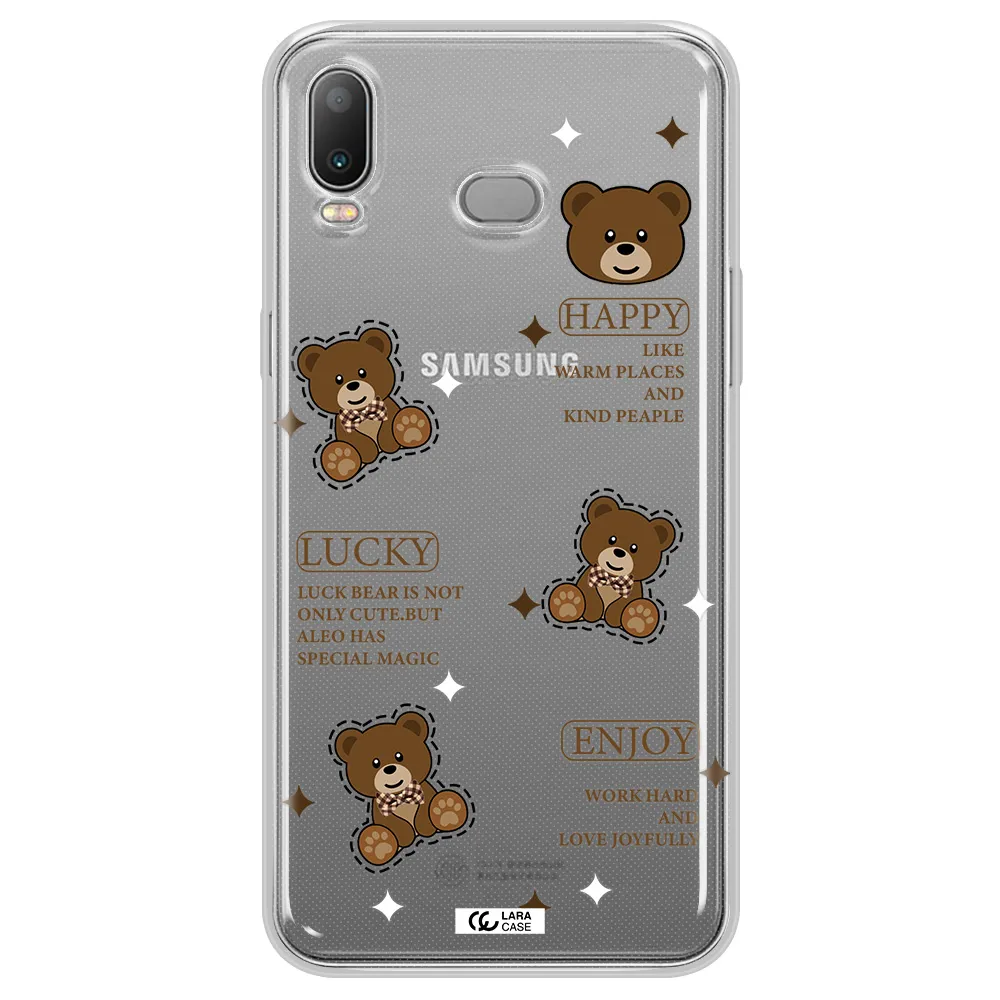A Collection Of Teddy Bears Samsung A6S Clear Tpu Case