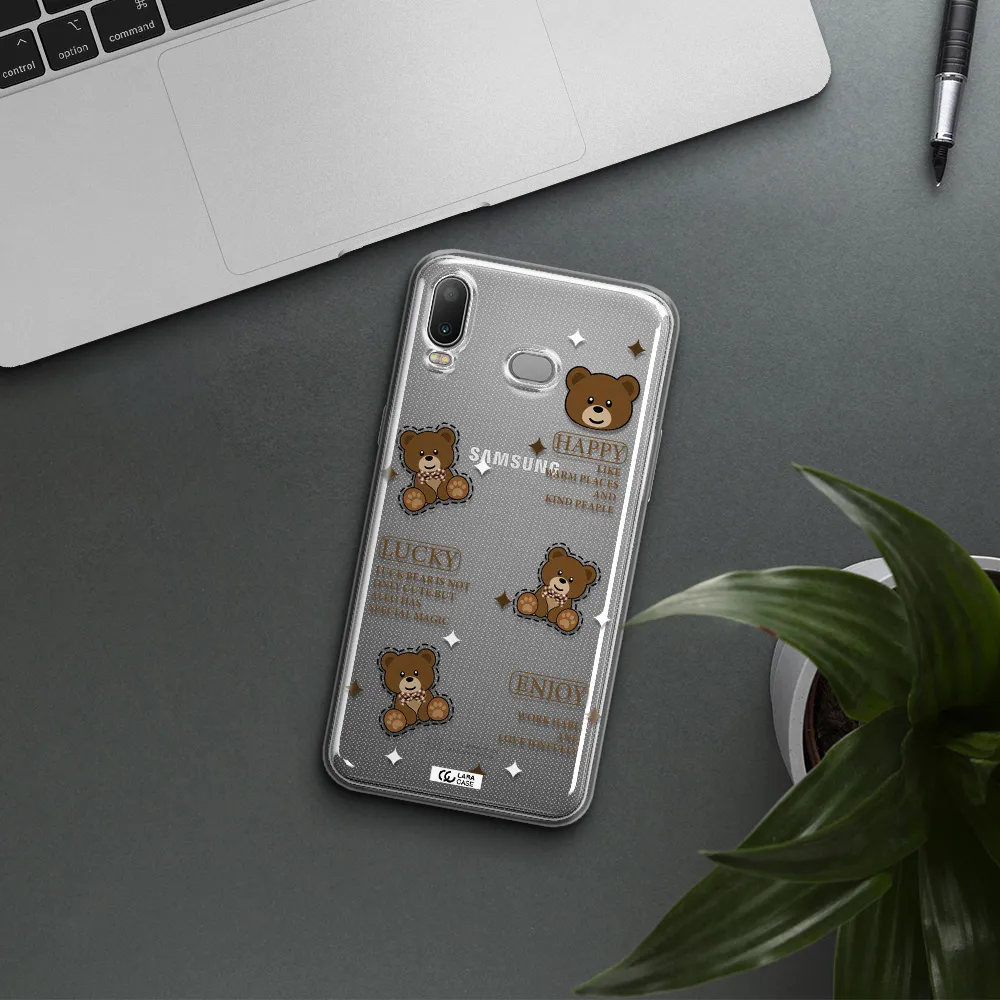 A Collection Of Teddy Bears Samsung A6S Clear Tpu Case