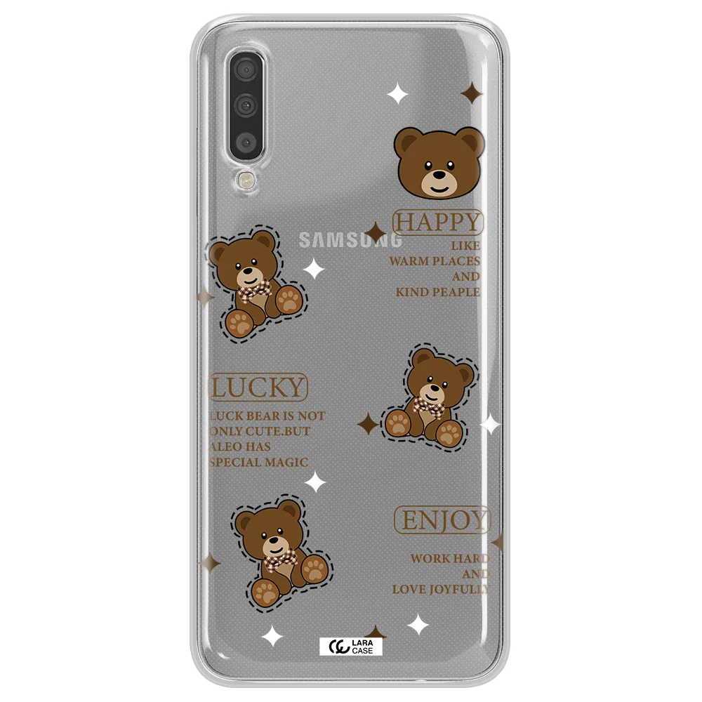 A Collection Of Teddy Bears Samsung A70S Clear Tpu Case