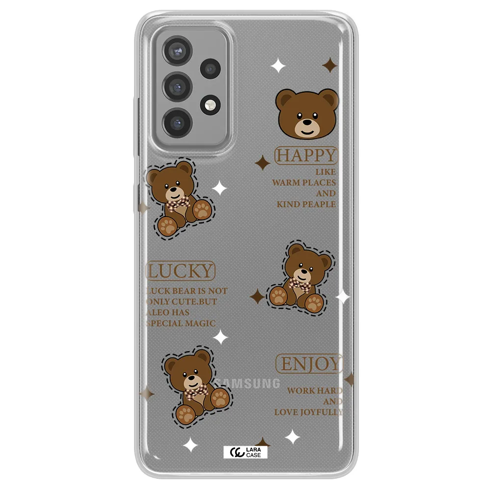 A Collection Of Teddy Bears Samsung A72 Clear Tpu Case
