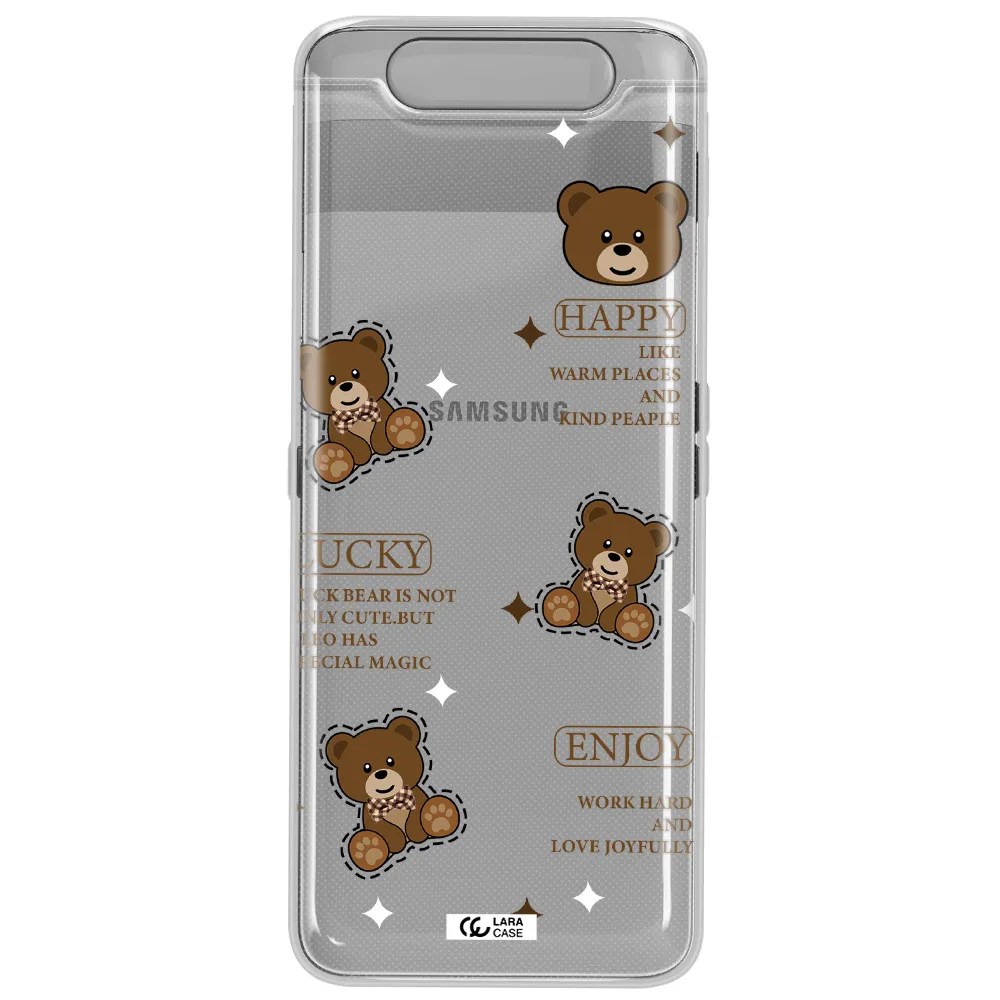 A Collection Of Teddy Bears Samsung A80 Clear Tpu Case