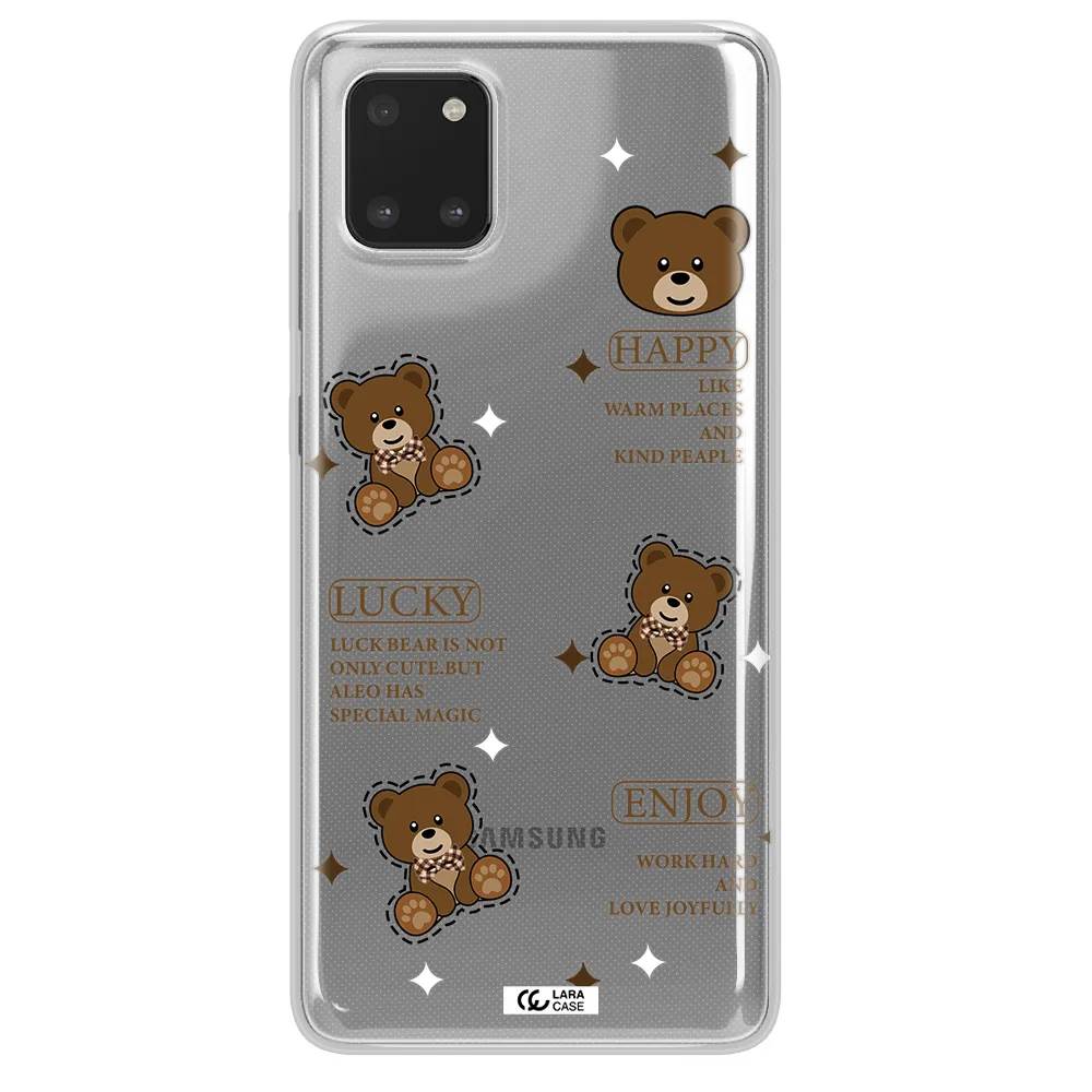 A Collection Of Teddy Bears Samsung A81 Clear Tpu Case
