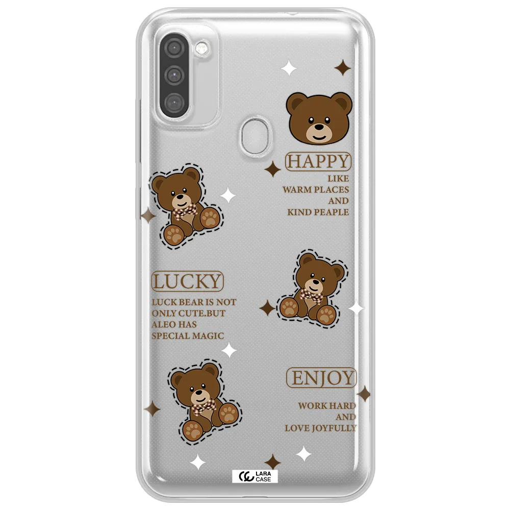 A Collection Of Teddy Bears Samsung M11 Clear Tpu Case
