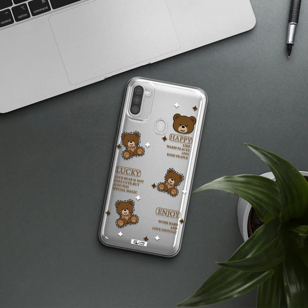 A Collection Of Teddy Bears Samsung M11 Clear Tpu Case