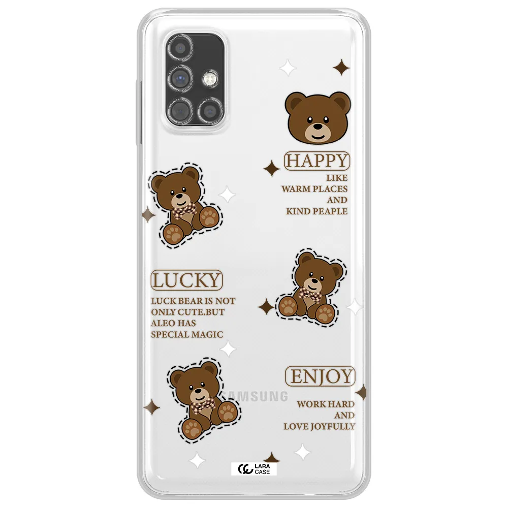 A Collection Of Teddy Bears Samsung M31S Clear Tpu Case