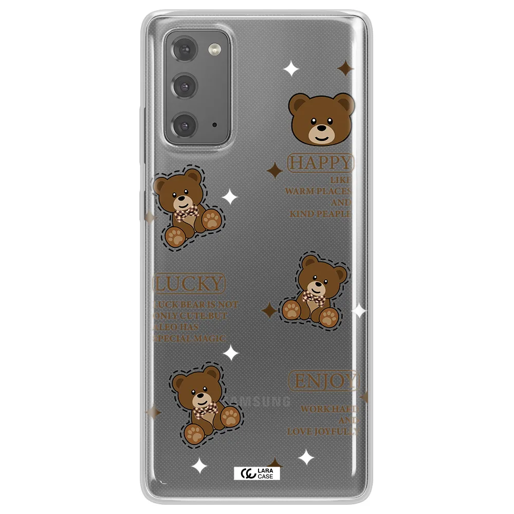 A Collection Of Teddy Bears Samsung Note 20 Clear Tpu Case