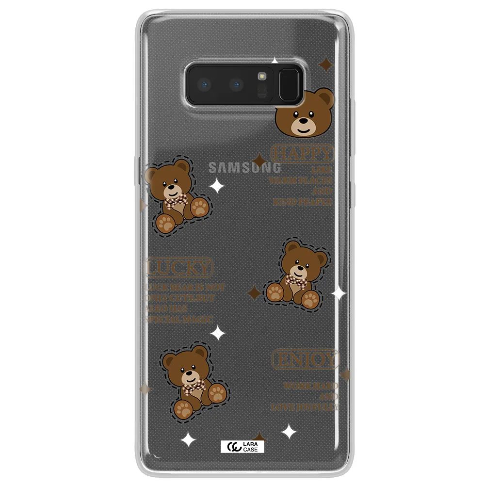 A Collection Of Teddy Bears Samsung Note 8 Clear Tpu Case