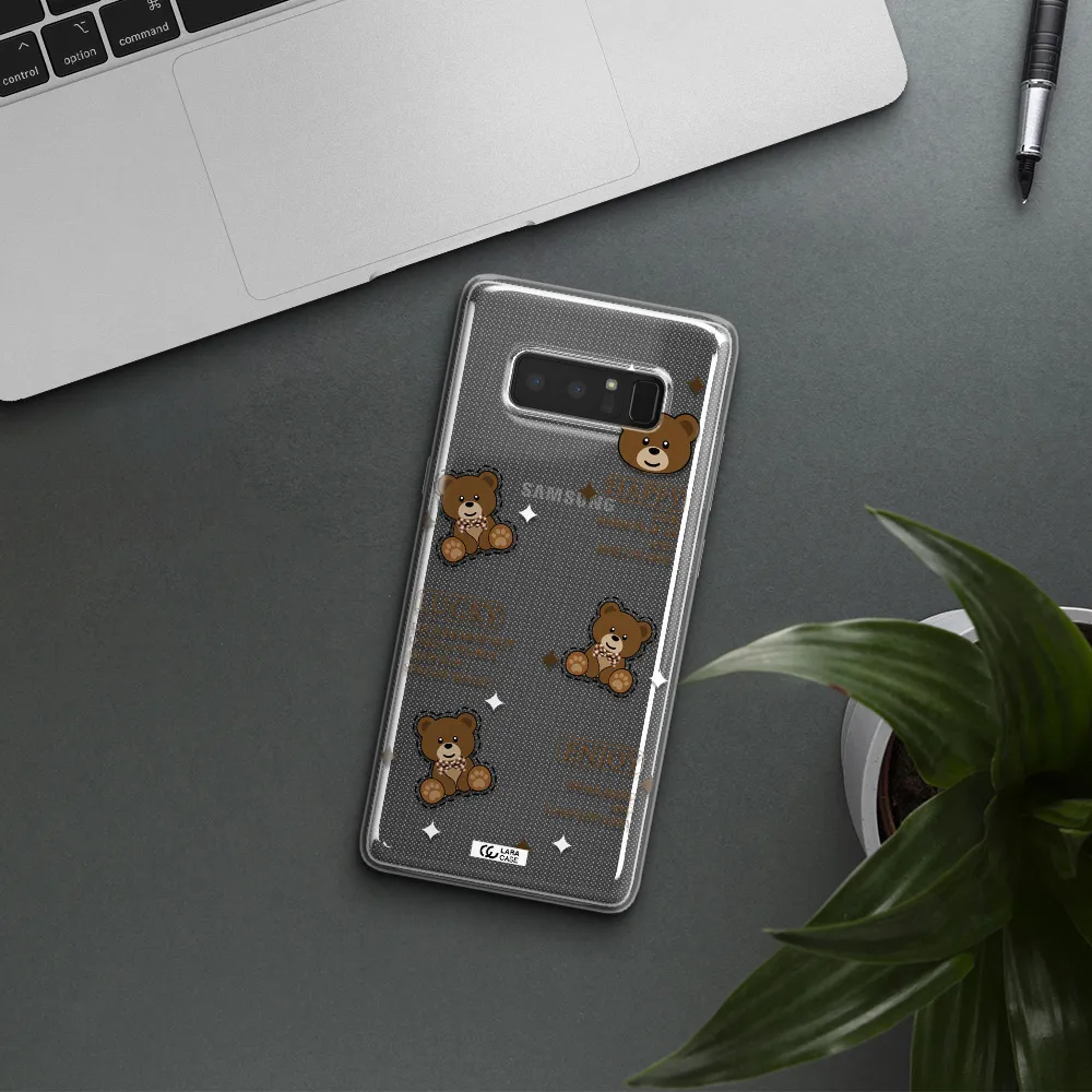 A Collection Of Teddy Bears Samsung Note 8 Clear Tpu Case