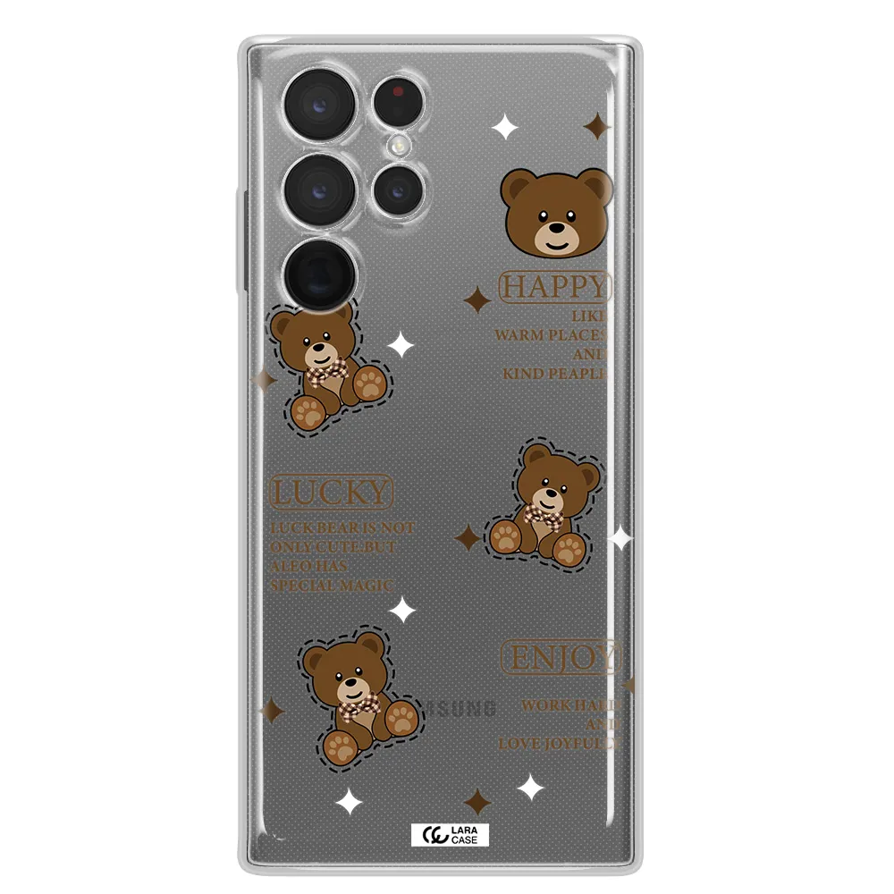 A Collection Of Teddy Bears Samsung S 22 Ultra Clear Tpu Case