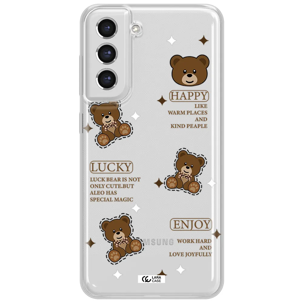 A Collection Of Teddy Bears Samsung S21 Fe Clear Tpu Case