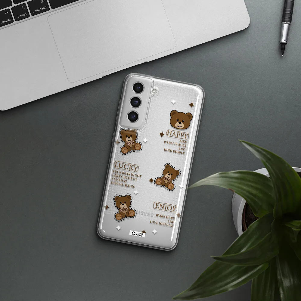 A Collection Of Teddy Bears Samsung S21 Fe Clear Tpu Case