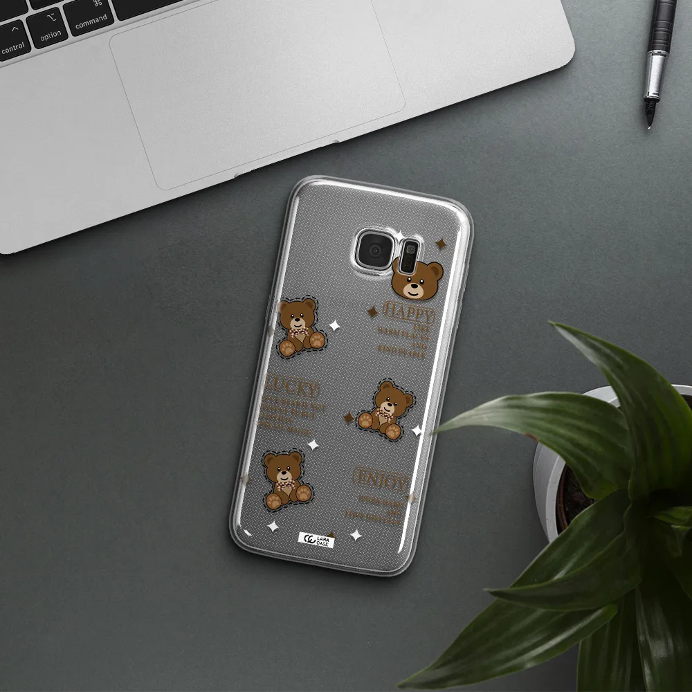 A Collection Of Teddy Bears Samsung S7 Edge Clear Tpu Case