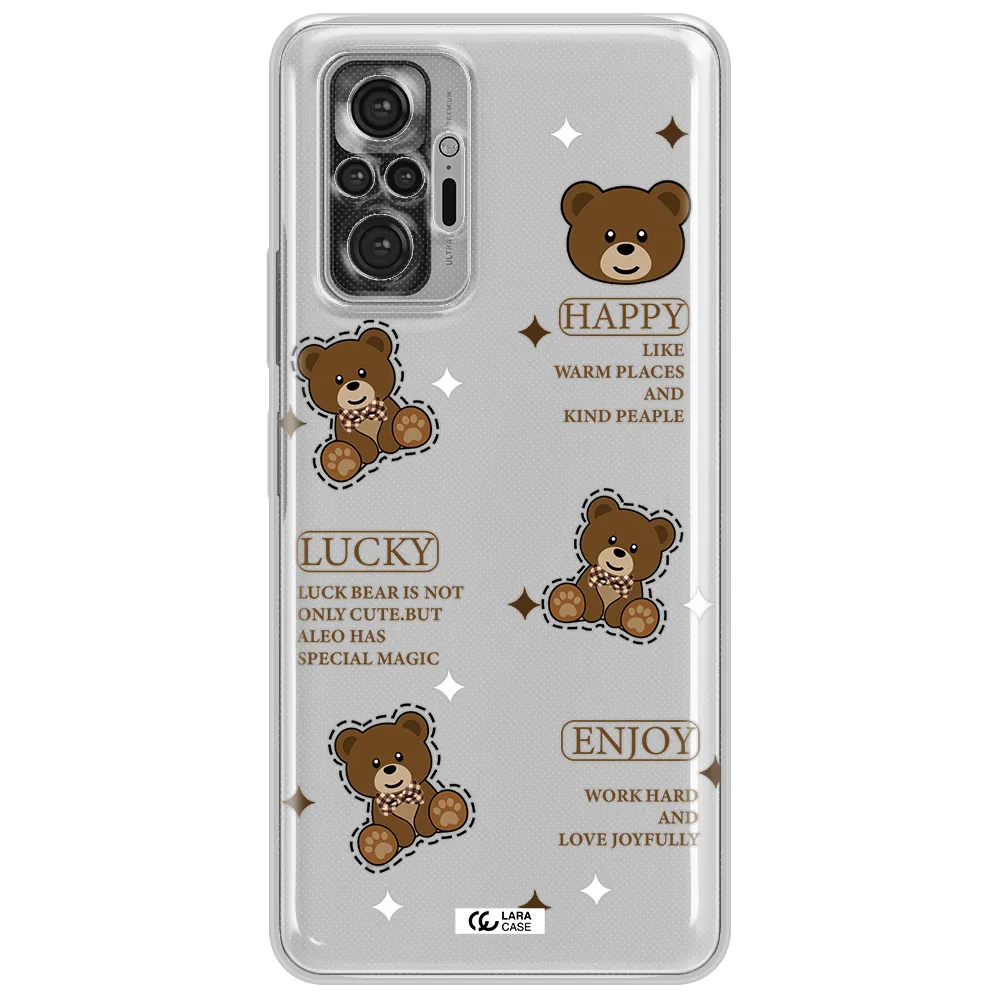 A Collection Of Teddy Bears Xiaomi Note 10 Pro Clear Tpu Case