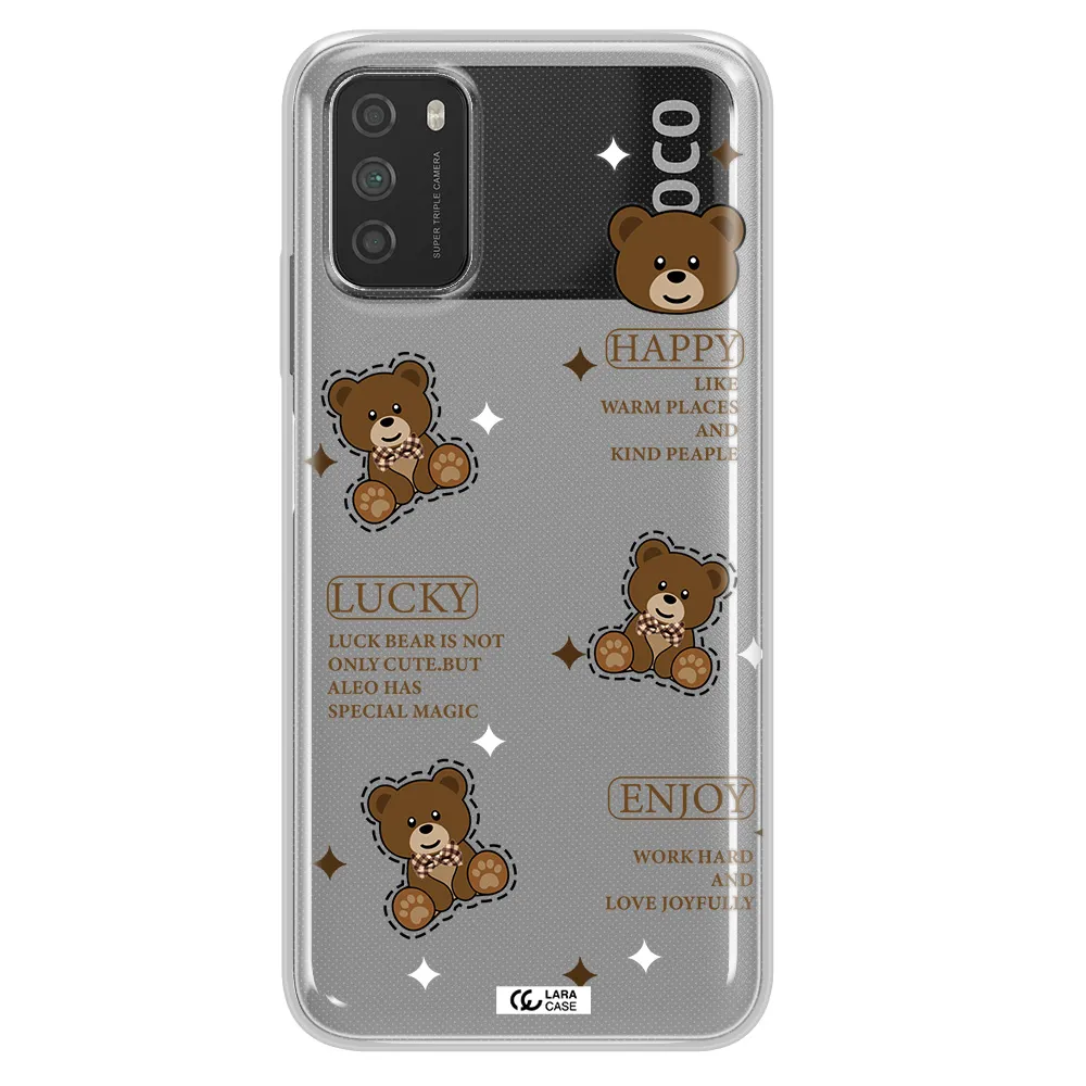 A Collection Of Teddy Bears Xiaomi Poco M3 Clear Tpu Case