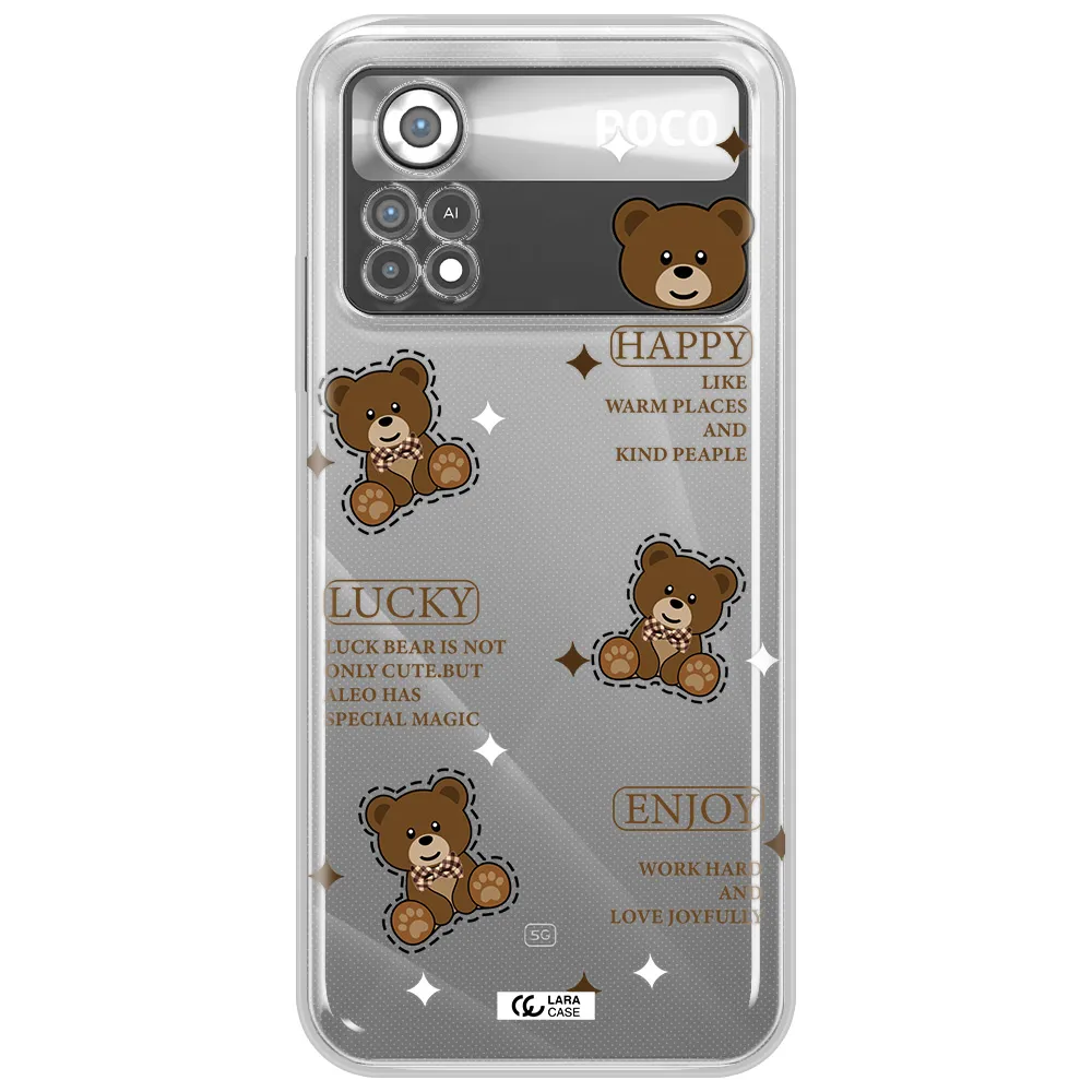A Collection Of Teddy Bears Xiaomi Poco X4 Pro Clear Tpu Case