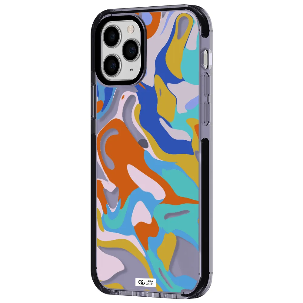 a colorful background with different colors Apple iPhone 11 pro impact Lilac Case