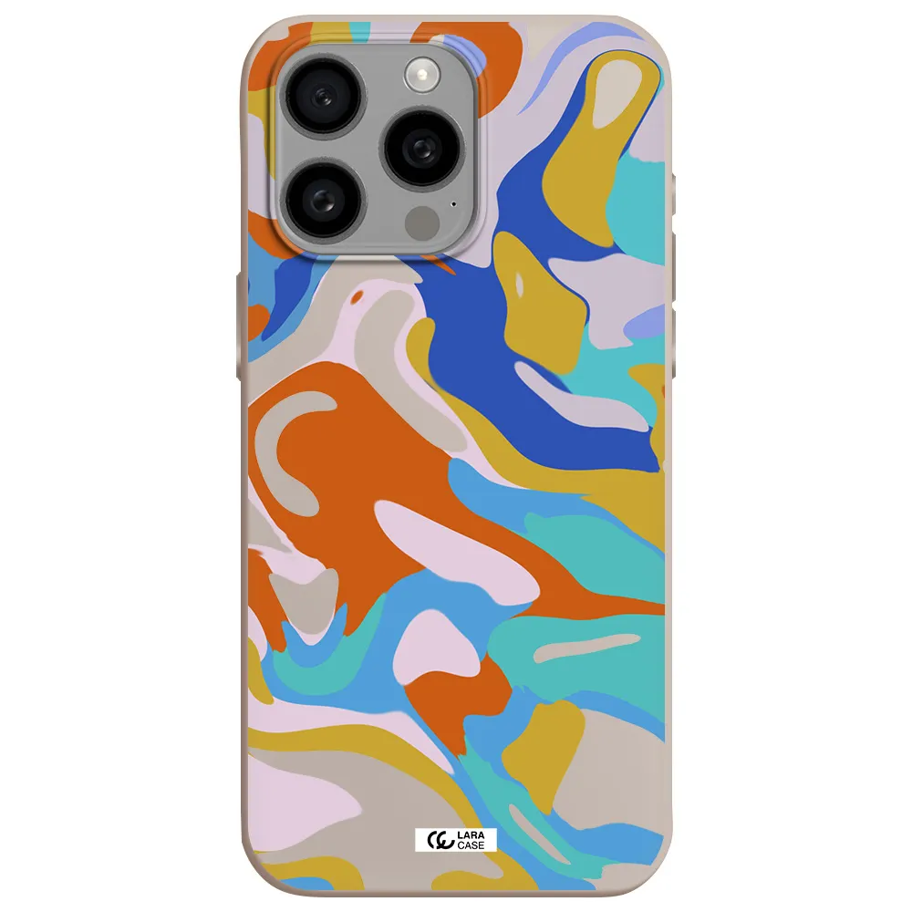 a colorful background with different colors Apple Iphone 15 Pro max Silicone Stone Case