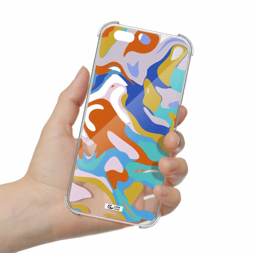 a colorful background with different colors Apple iPhone 6 plus Clear PC Case