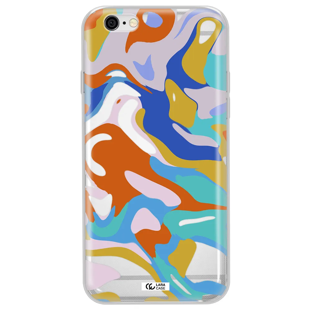 A Colorful Background With Different Colors Apple Iphone 6 Plus Clear Tpu Case