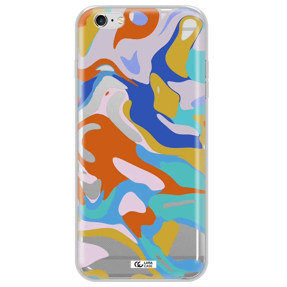 A Colorful Background With Different Colors Apple Iphone 6 S Plus Clear Tpu Case