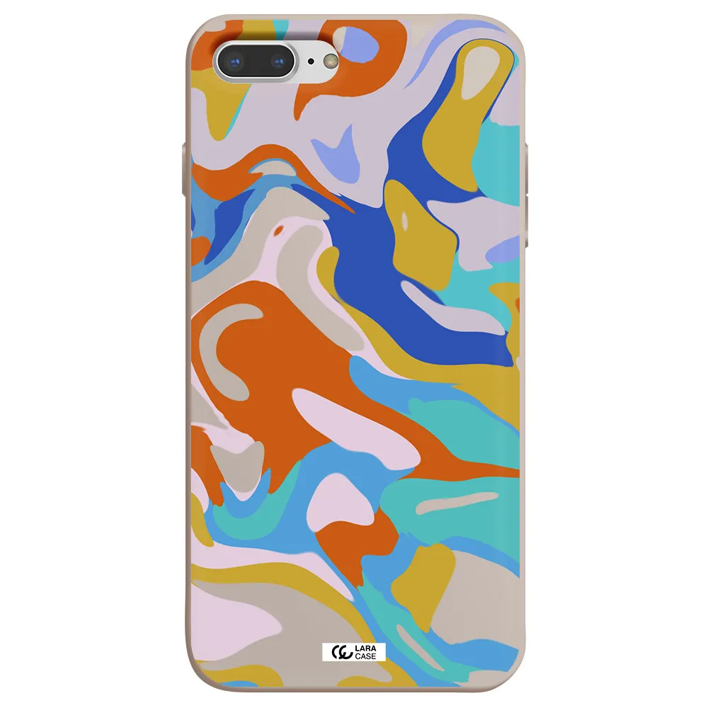 a colorful background with different colors Apple iPhone 7 plus Silicone Stone Case