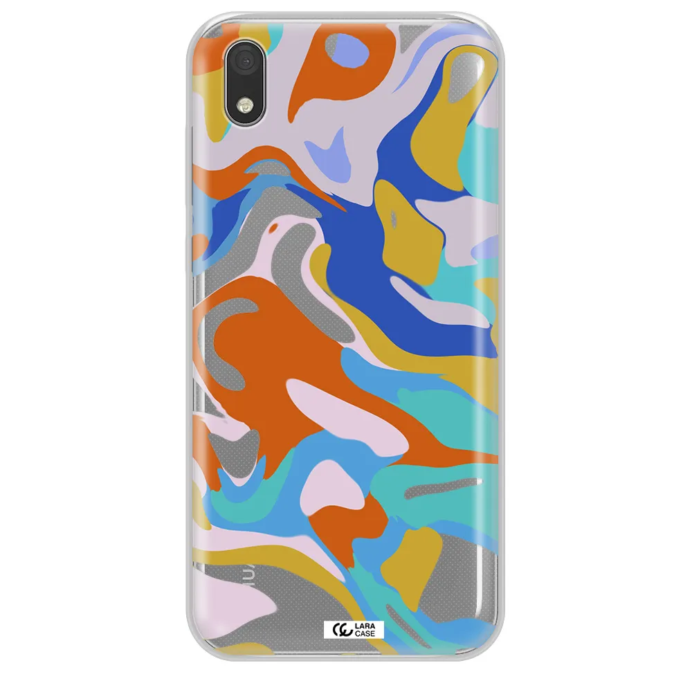 A Colorful Background With Different Colors Huawei Honor 8S Clear Tpu Case