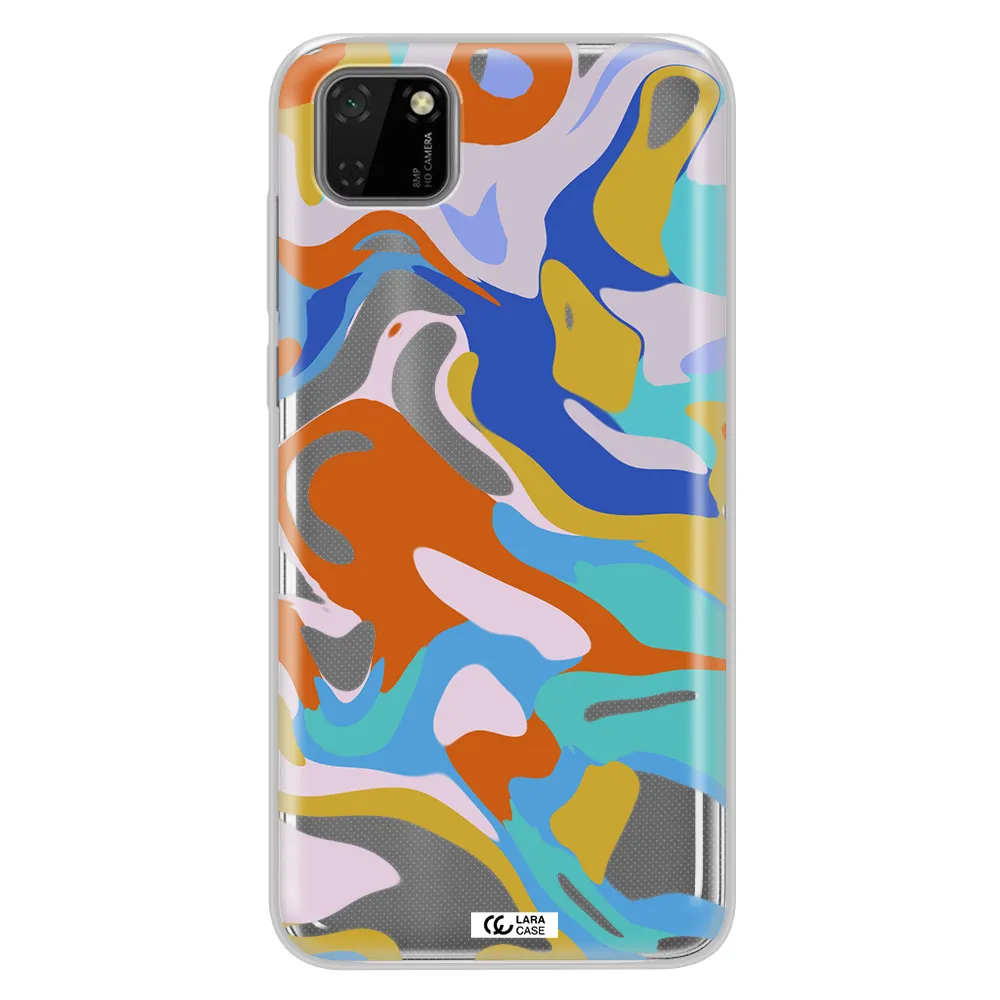 A Colorful Background With Different Colors Huawei Honor 9S Clear Tpu Case
