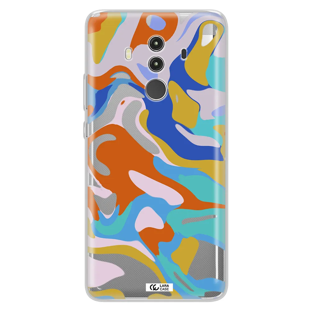 A Colorful Background With Different Colors Huawei Mate 10 Clear Tpu Case
