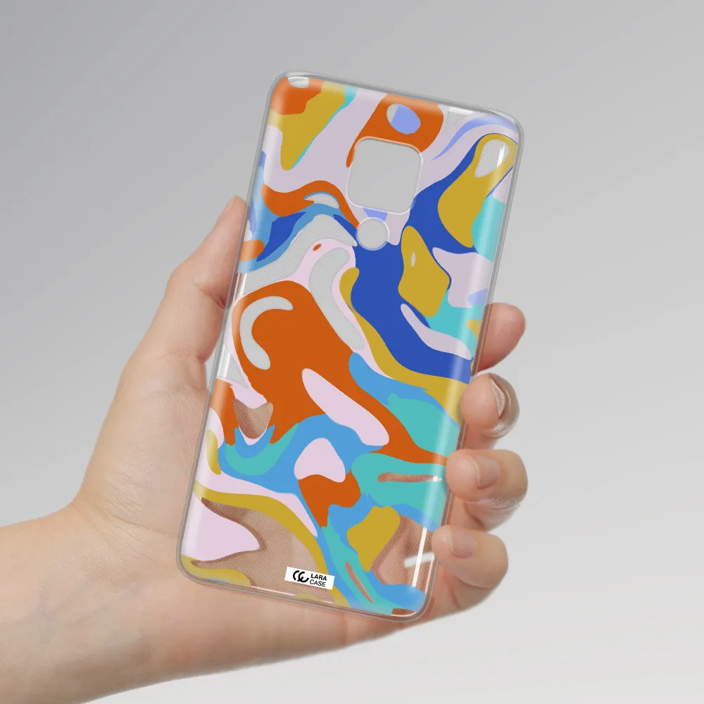 A Colorful Background With Different Colors Huawei Mate 20X Clear Tpu Case