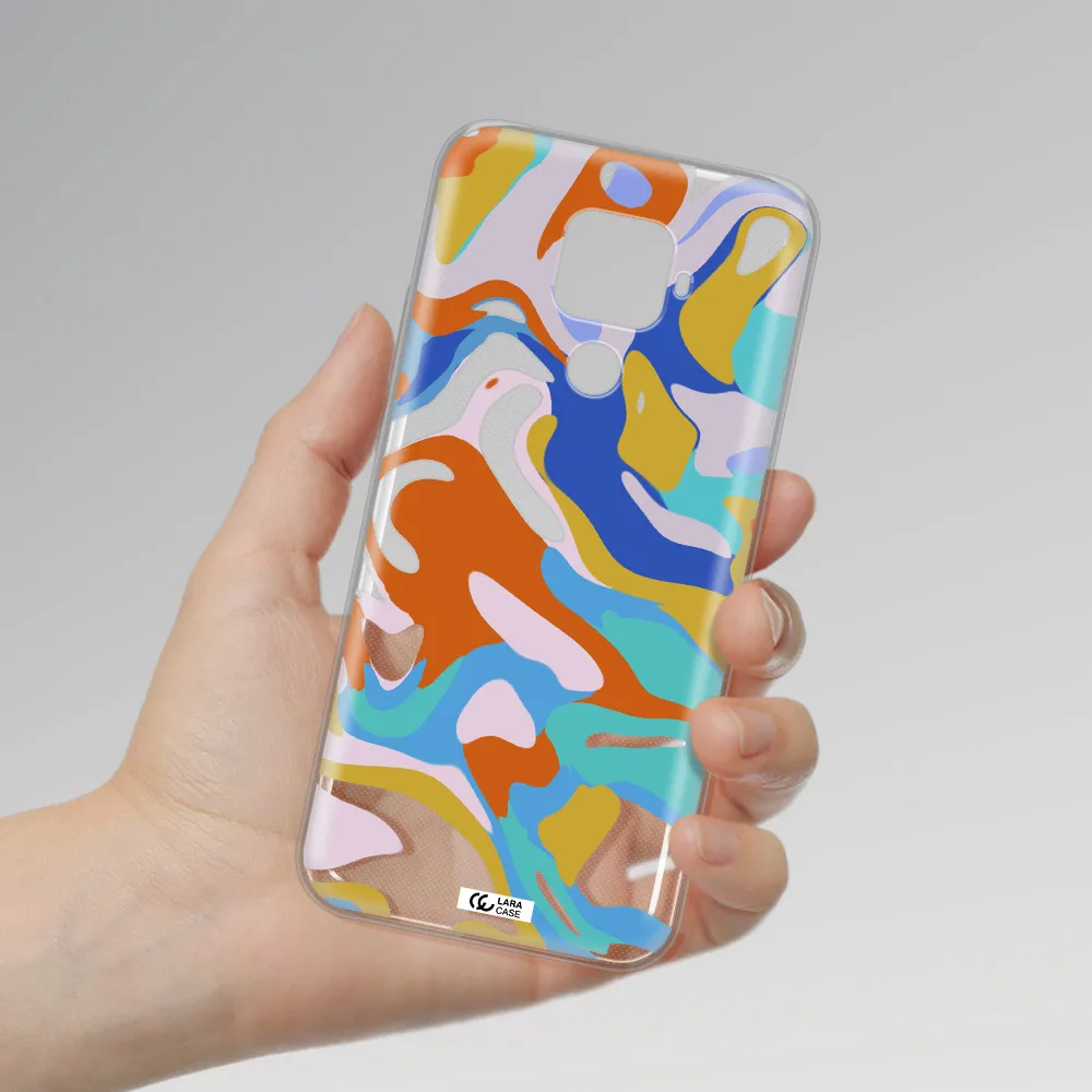 A Colorful Background With Different Colors Huawei Mate 30 Lite Clear Tpu Case