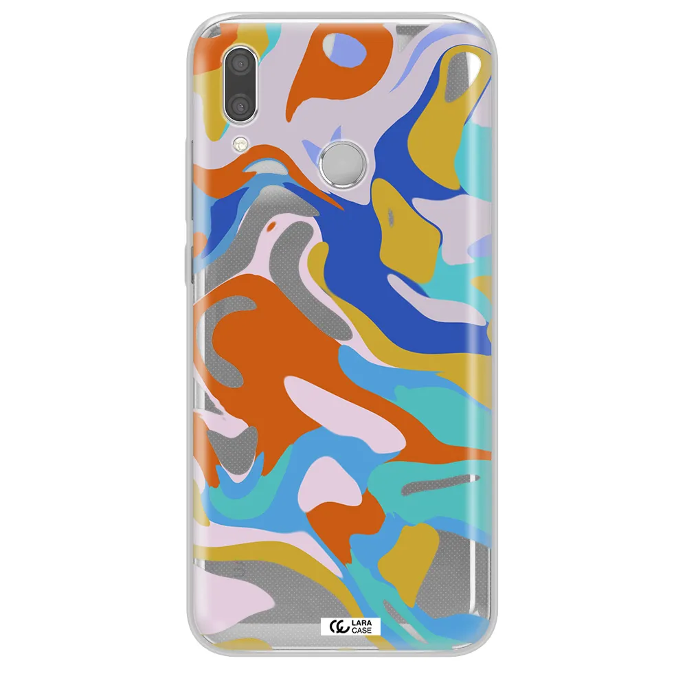 A Colorful Background With Different Colors Huawei P Smart 2019 Clear Tpu Case