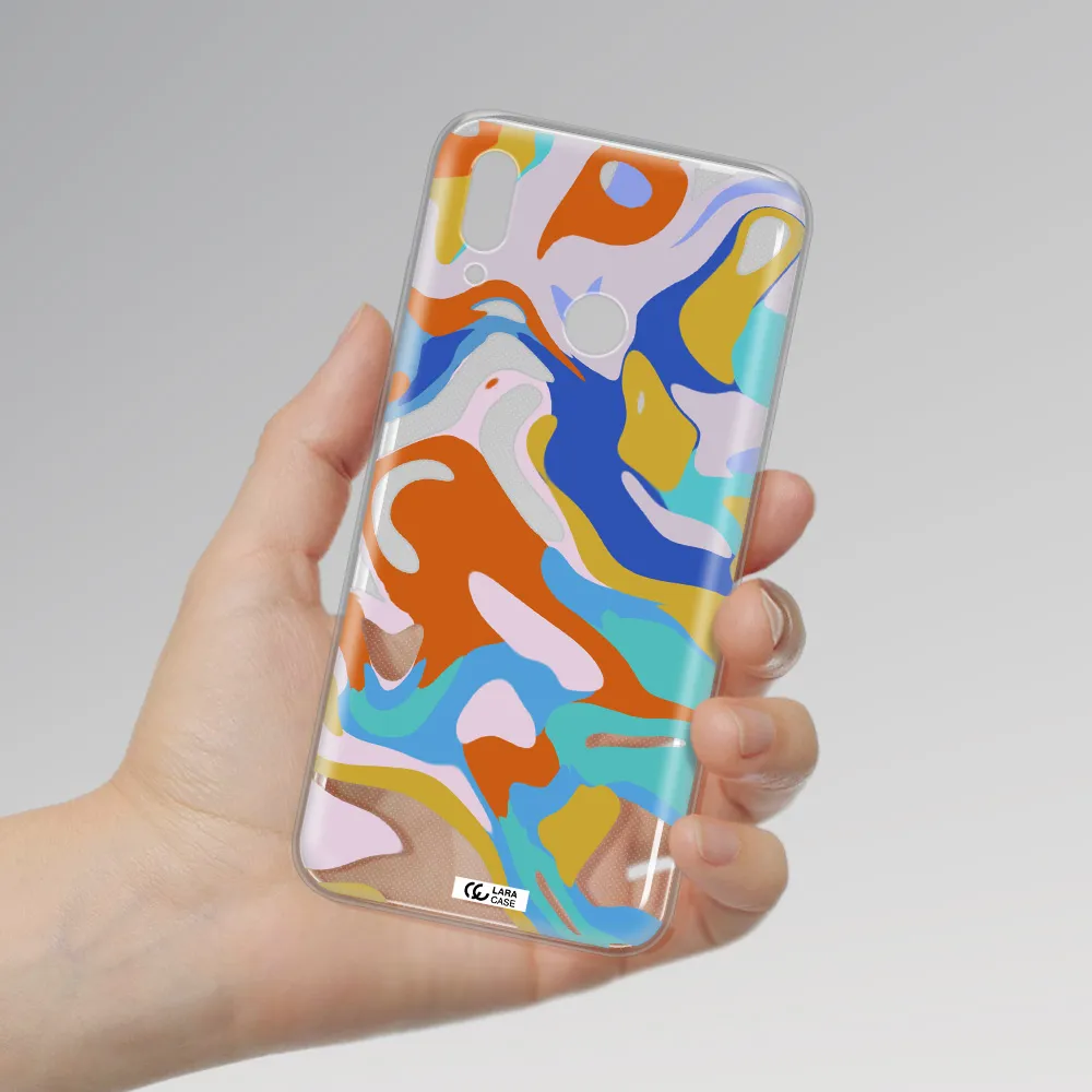 A Colorful Background With Different Colors Huawei P Smart 2019 Clear Tpu Case