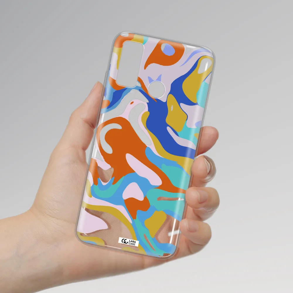 A Colorful Background With Different Colors Huawei P Smart 2020 Clear Tpu Case
