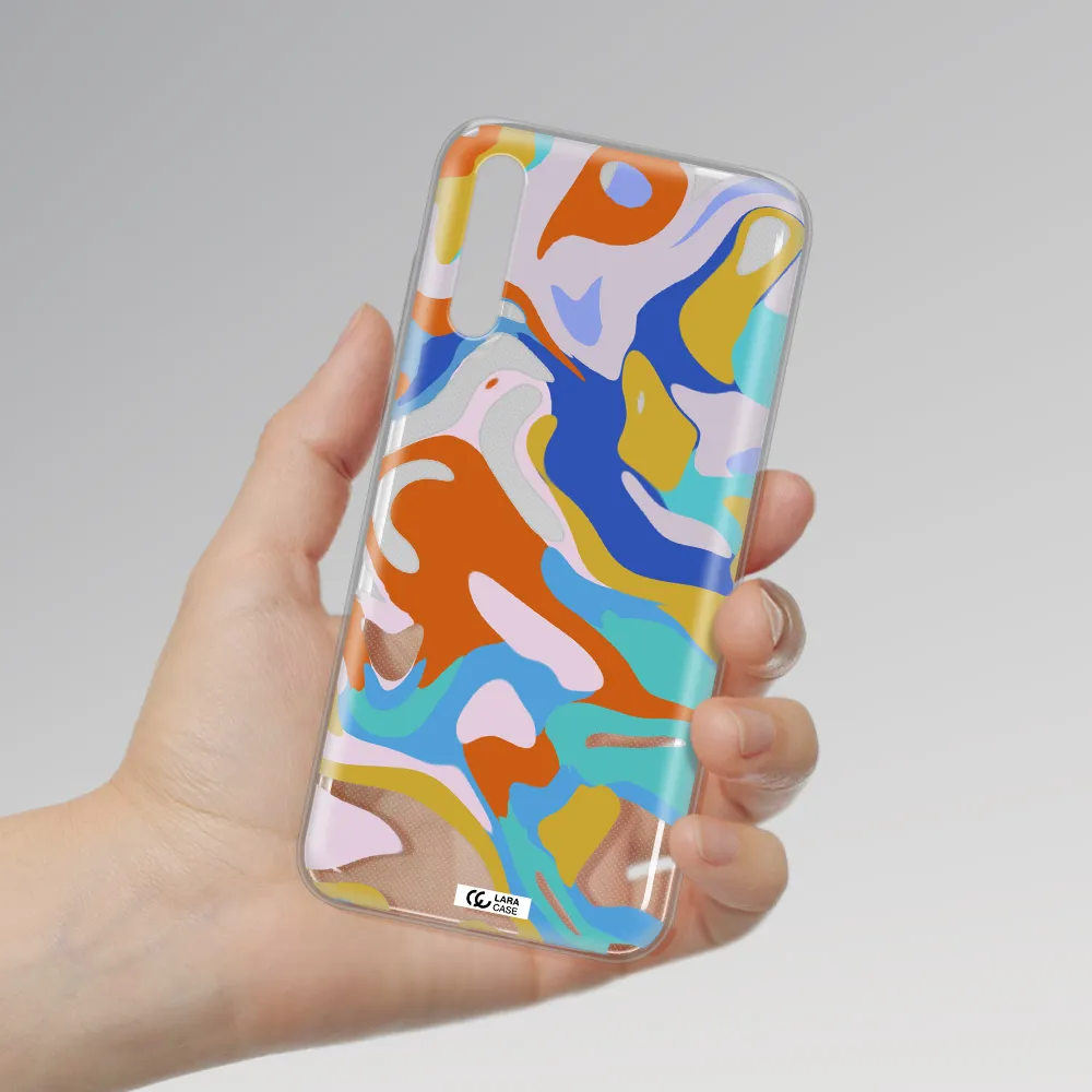 A Colorful Background With Different Colors Huawei P Smart S Clear Tpu Case