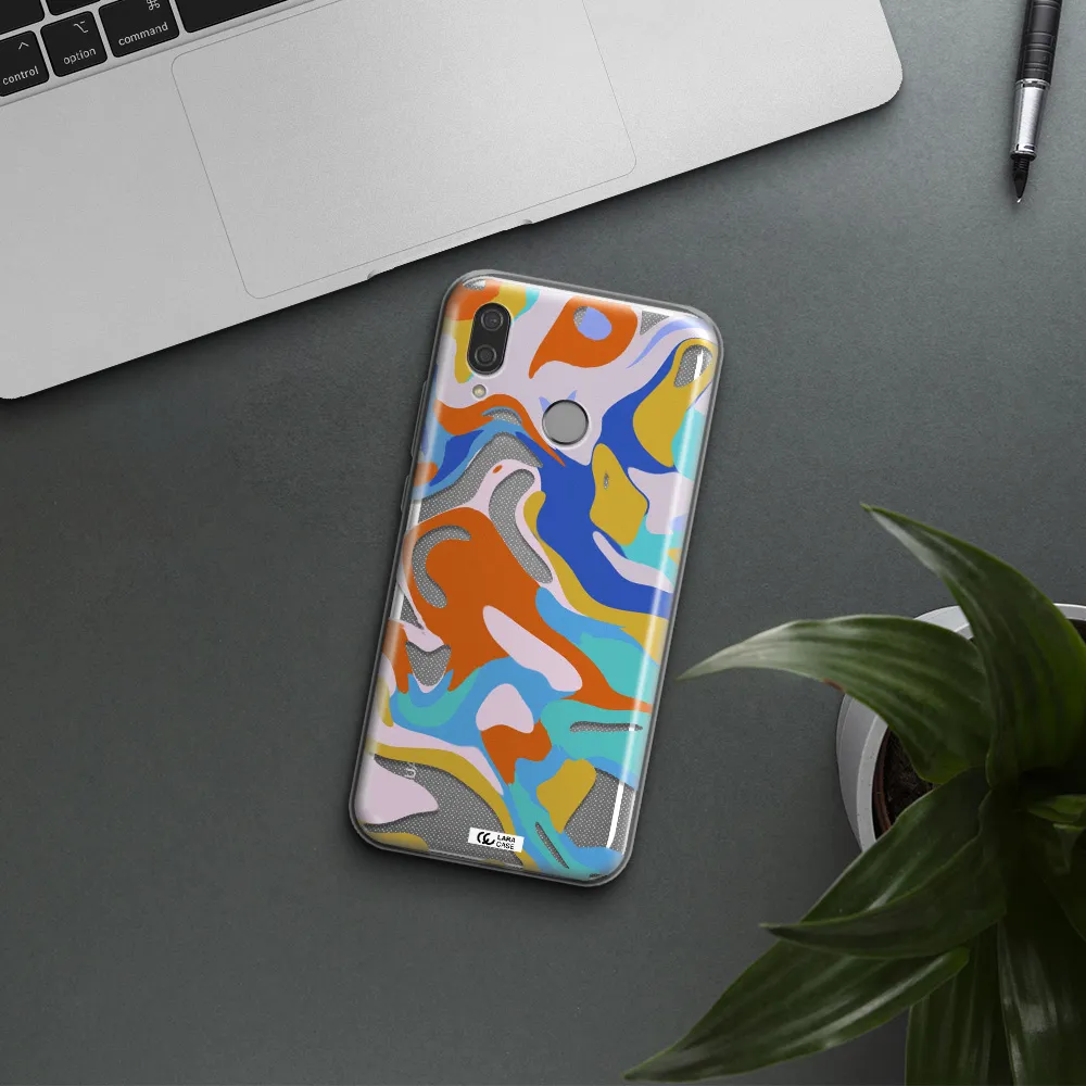 A Colorful Background With Different Colors Huawei P20 Lite Clear Tpu Case