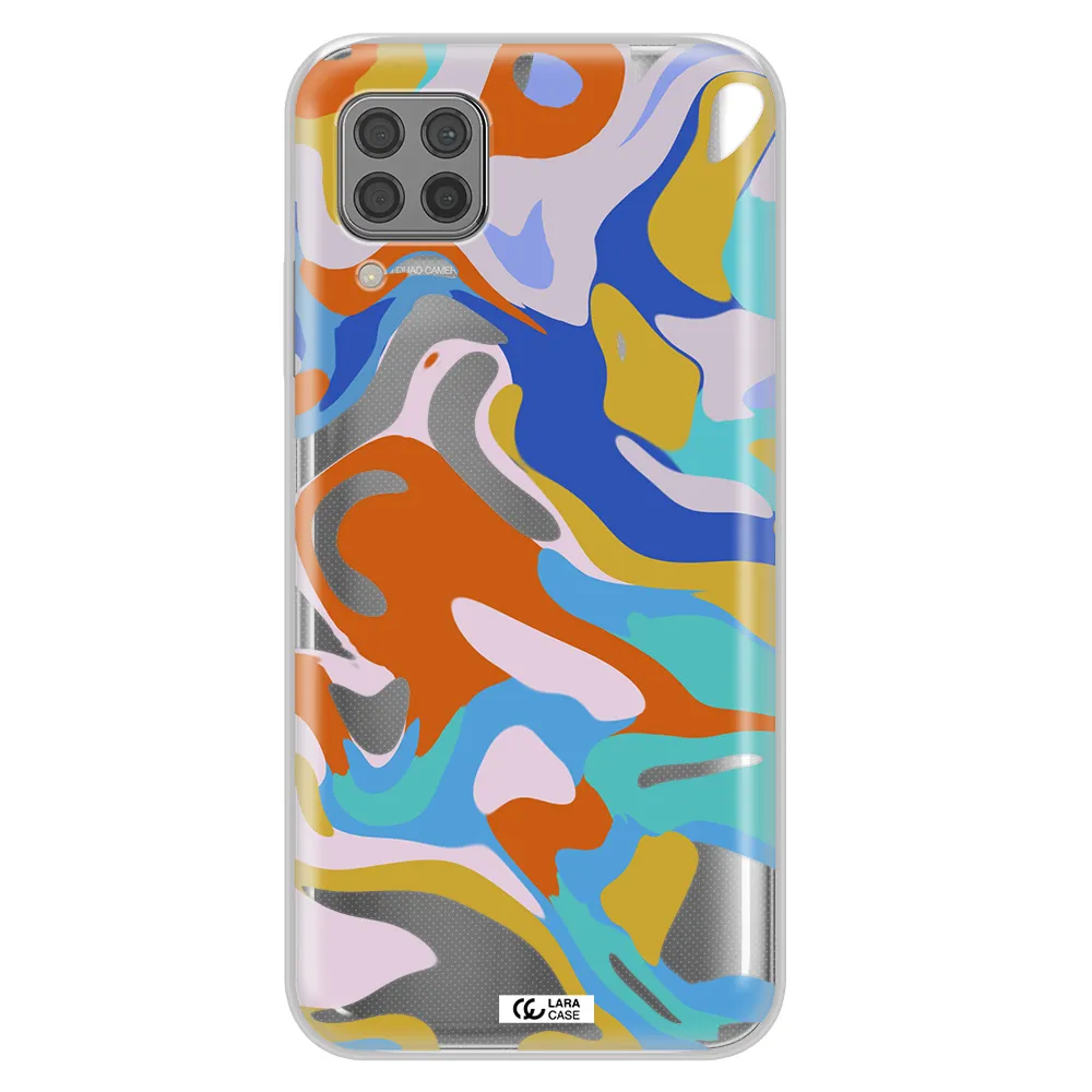 A Colorful Background With Different Colors Huawei P40 Lite Clear Tpu Case
