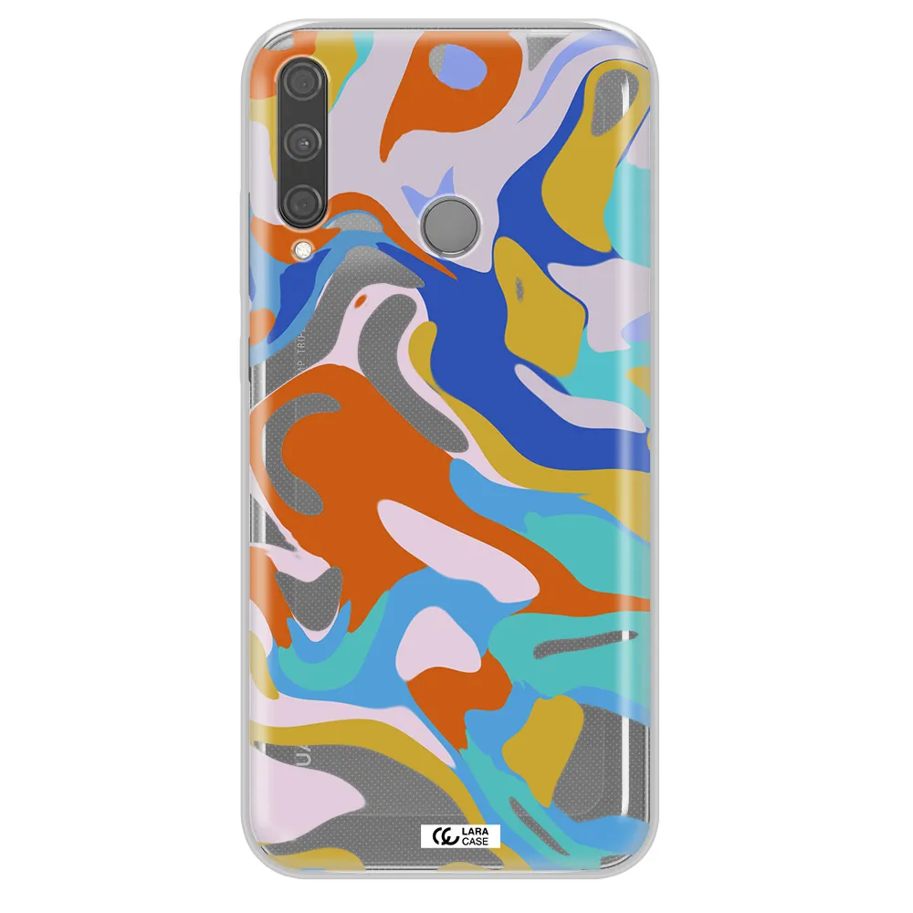 A Colorful Background With Different Colors Huawei P40 Lite E Clear Tpu Case