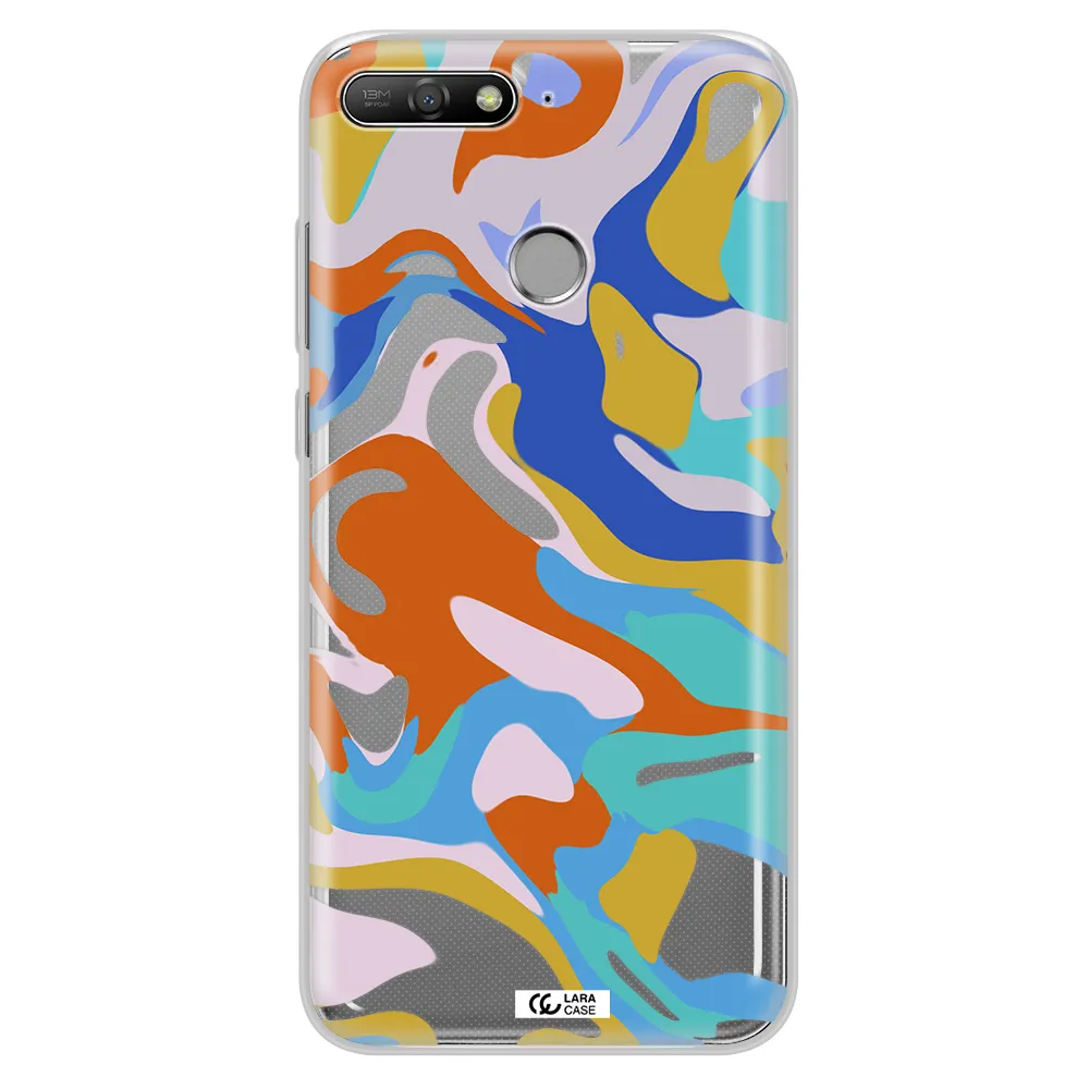 A Colorful Background With Different Colors Huawei Y6 Prime 2018 Clear Tpu Case
