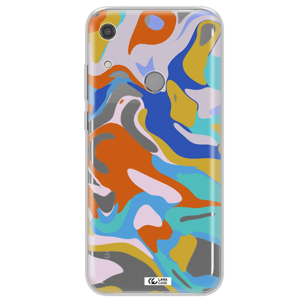 A Colorful Background With Different Colors Huawei Y6S Clear Tpu Case